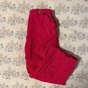 Jacadi Girl’s Magenta Corduroy Pants